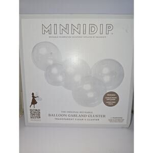 Minnidip reusable balloon garland cluster transparent clear balloons 5 Clusters